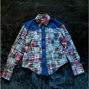 Unique Patchwork Button Up